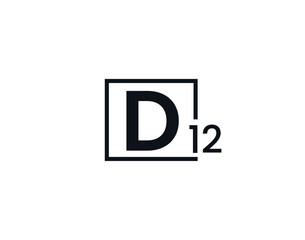 D12, 12D Initial letter logo