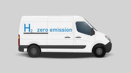 typical white transport vehicle