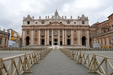 Obraz premium Facade of the St. Peter's Basilica in Rome
