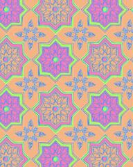 seamless pattern, tile pattern, mosaic, Turkish, oriental, ceramic, fabric pattern, floral, floral pattern, floral vector
