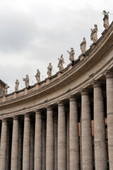 St. Peter's Square colonnades in Rome