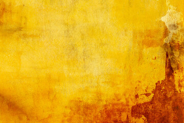 Cement wall painted with brown yellow orange and red for backround