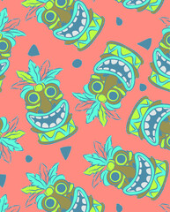 Jungle, tropical, forest, paradise, botanical, seamless pattern