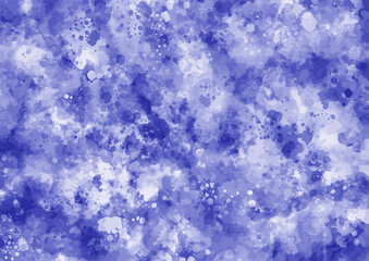 青色の水彩風のテクスチャ素材