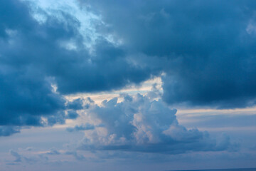 Blue Hawaiian Clouds at Dusk