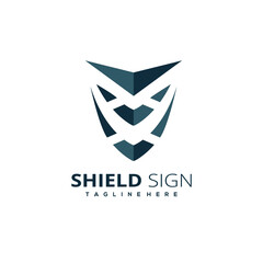 Shield Security Logo Design. Vector Illustrator Graphic Templates