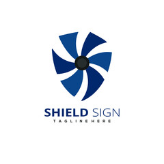 Shield Security Logo Design. Vector Illustrator Graphic Templates