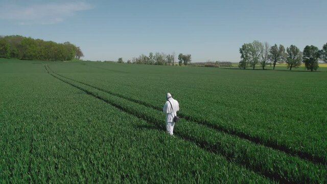 Grain analysis using modern technology, from the air and specialized equipment.