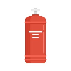 Obraz premium Gas cylinder valve icon flat isolated vector