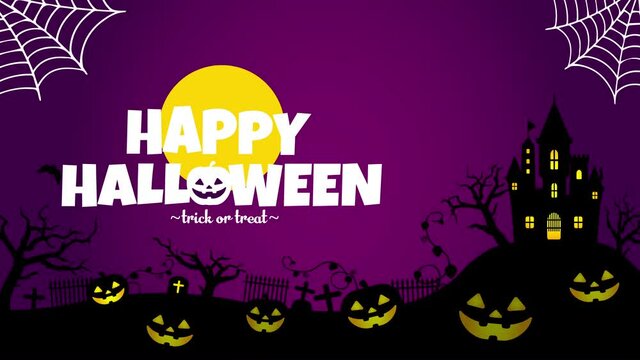 Halloween motif 4K animation movie