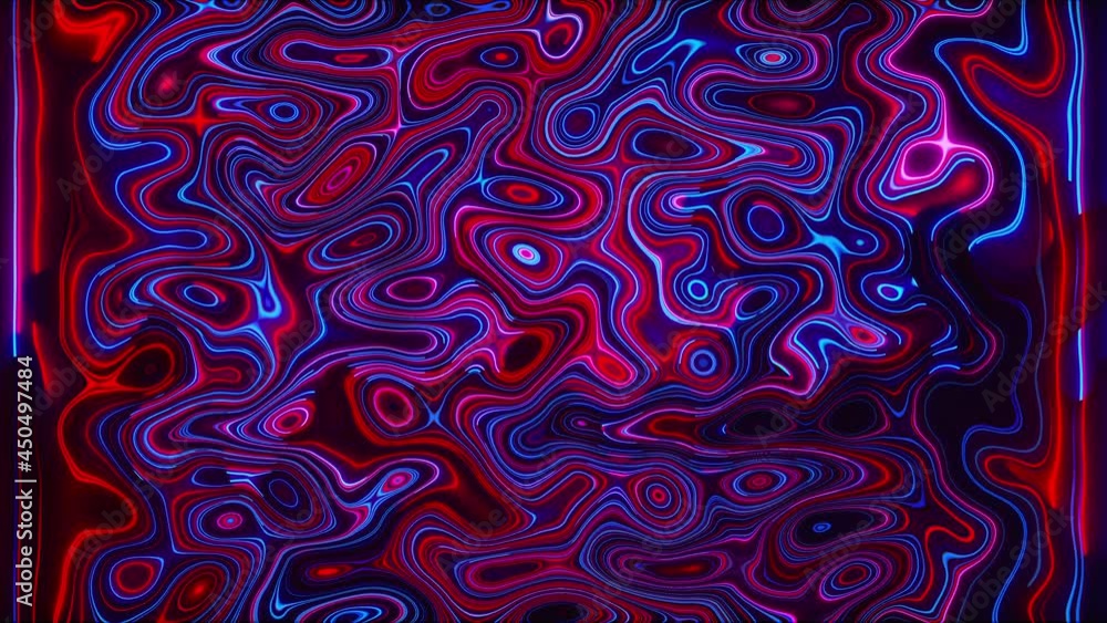 Poster vivid curves stripes 3d render with geometric blur. wavy random curvature with gradient and creative