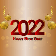 Happy new year celebration greeting card and background