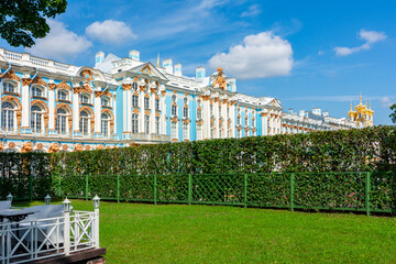 Catherine palace and park in Tsarskoe Selo (Pushkin), Saint Petersburg, Russia