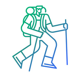 hiking icon
