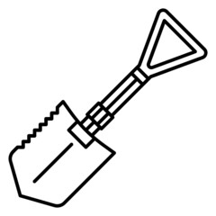 hiking shovel icon