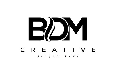 Letter BDM creative logo design vector
