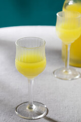 Limoncello, traditional italian liqueur