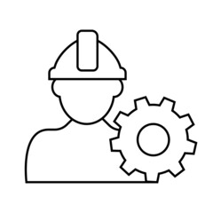 Repair vector icon. renovation illustration symbol. workshop sign or logo.