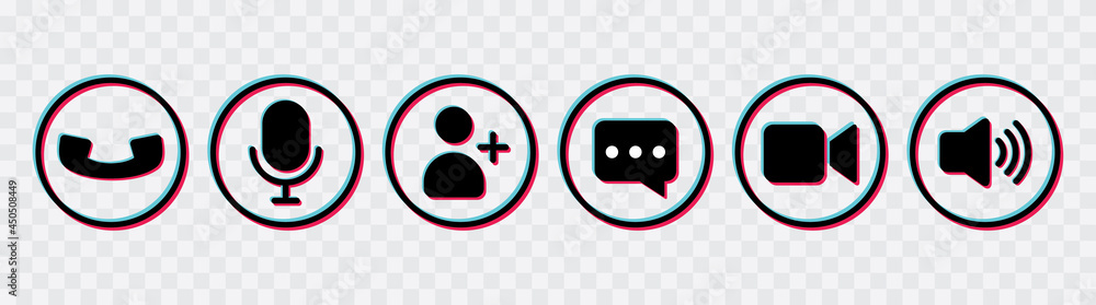 Poster social media icon interface vector illustration. web and app icon interface.