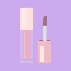 lips make-up lipstick icon symbol fashion style elegance cosmetology balm decorative glamour product cosmetic pink colourful  illustration female equipment beauty minimalism container 