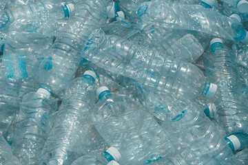 Garbage, waste, plastic water bottles