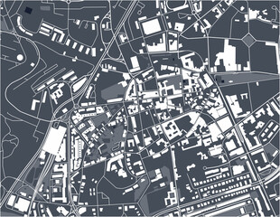 map of the city of Braga, Portugal