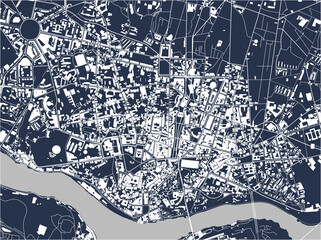 map of the city of Porto, Portugal