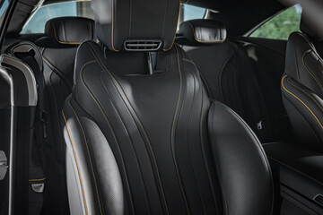 Detailed Cleaned Modern Luxury Car Seats