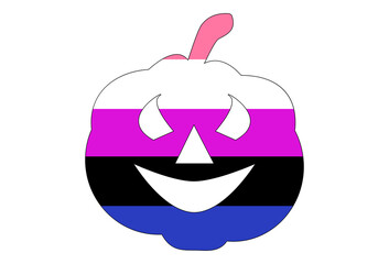 LGBT pride flag, rainbow flag background. Multicolored peace flag movement. Original colors symbol.