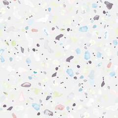 Terrazzo Texture Vector. Flooring Seamless Pattern