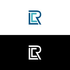 RCL CRL unique style vector logo design template