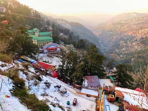 ski resort in the mountains