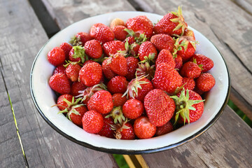 Fresh ripe delicious strawberries