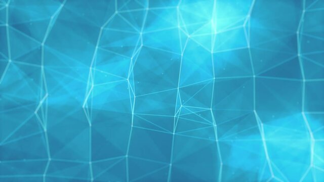 Abstract Hi-Tech Plexus Facets And Tiles Seamless Loop/ 4k animation of an abstract high technology background with plexus facets and tiles seamless moving and looping