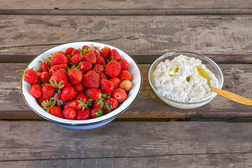 Fresh ripe delicious strawberries