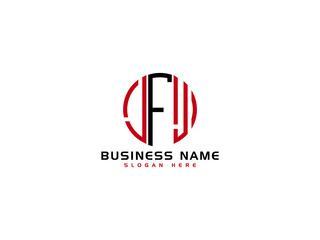 Letter LFJ Logo Iocn Vector Image For Business
