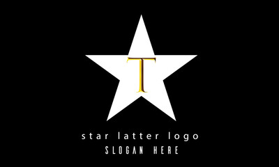 Obraz premium T star latter logo