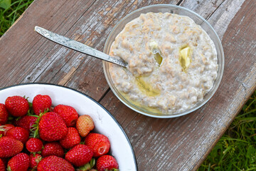 Fresh ripe delicious strawberries