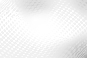 Halftone Pattern Abstract Background. White. Technology Banner. Vector