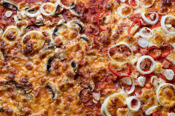 close up of pizza