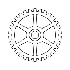 Fototapeta premium gears vector illustration isolated on a white background in EPS10