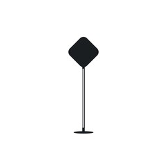 billboard attention hightway sign  icon vector illustration design template