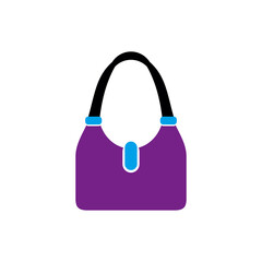Woman handbag logo design template