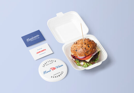Business Cards with Coaster Mockup
