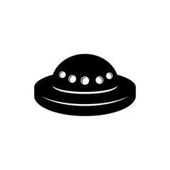 UFO icon logo design template