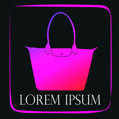 Logo for shopping store of a bag