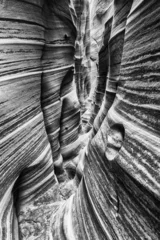 Wandcirkels aluminium Zebra Canyon in Utah in USA © Fyle