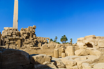 Ruins of the ancient Karnak temple. Luxor, Egypt