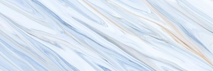 Obraz premium Marble rock texture blue ink pattern liquid swirl paint white dark that is Illustration panorama background for do ceramic counter tile silver gray that is abstract waves skin wall luxurious art ideas