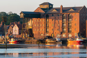 Dawn over Wells-next-the-sea, Norfolk coast, 6th June 2021